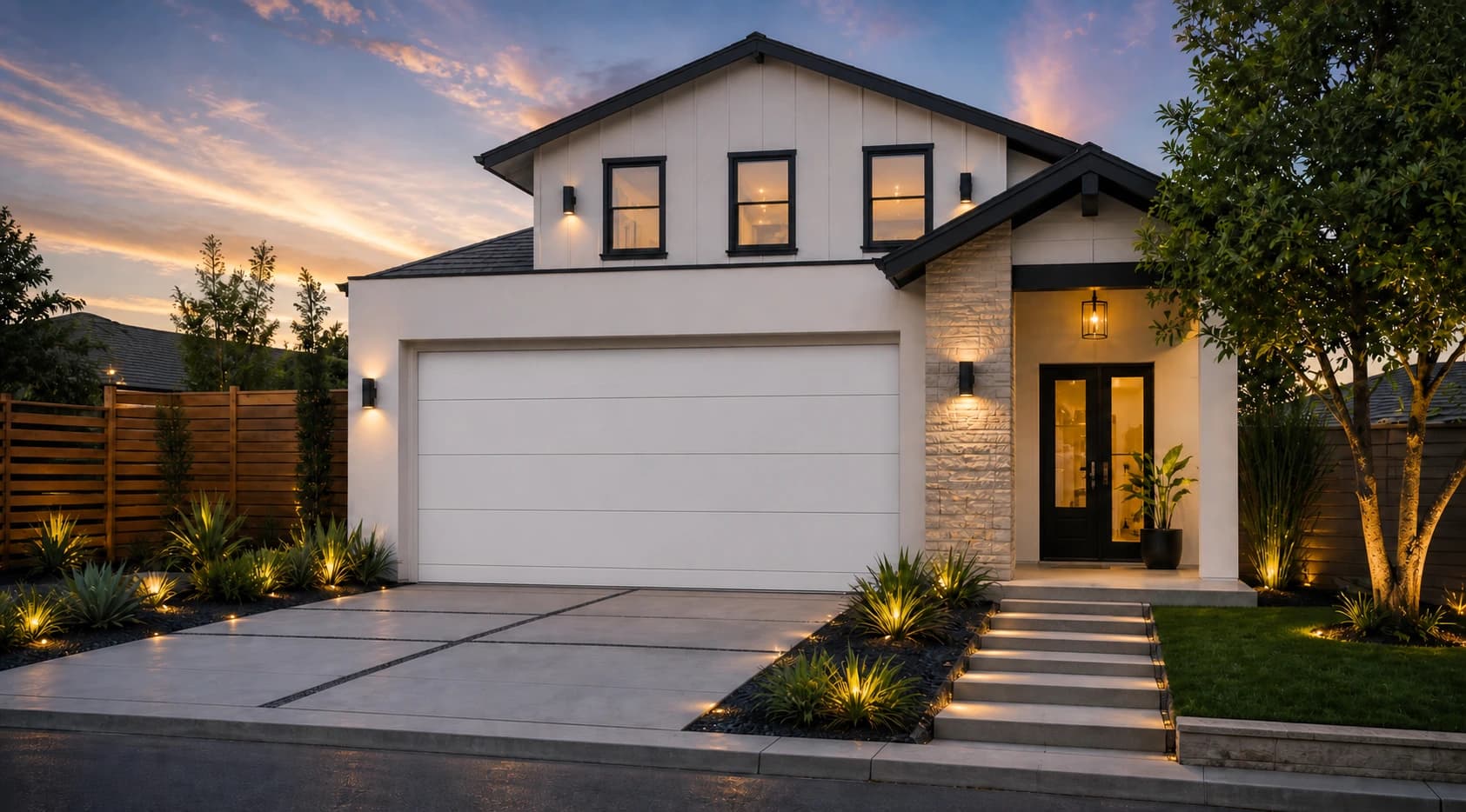 Madison sectional garage door design